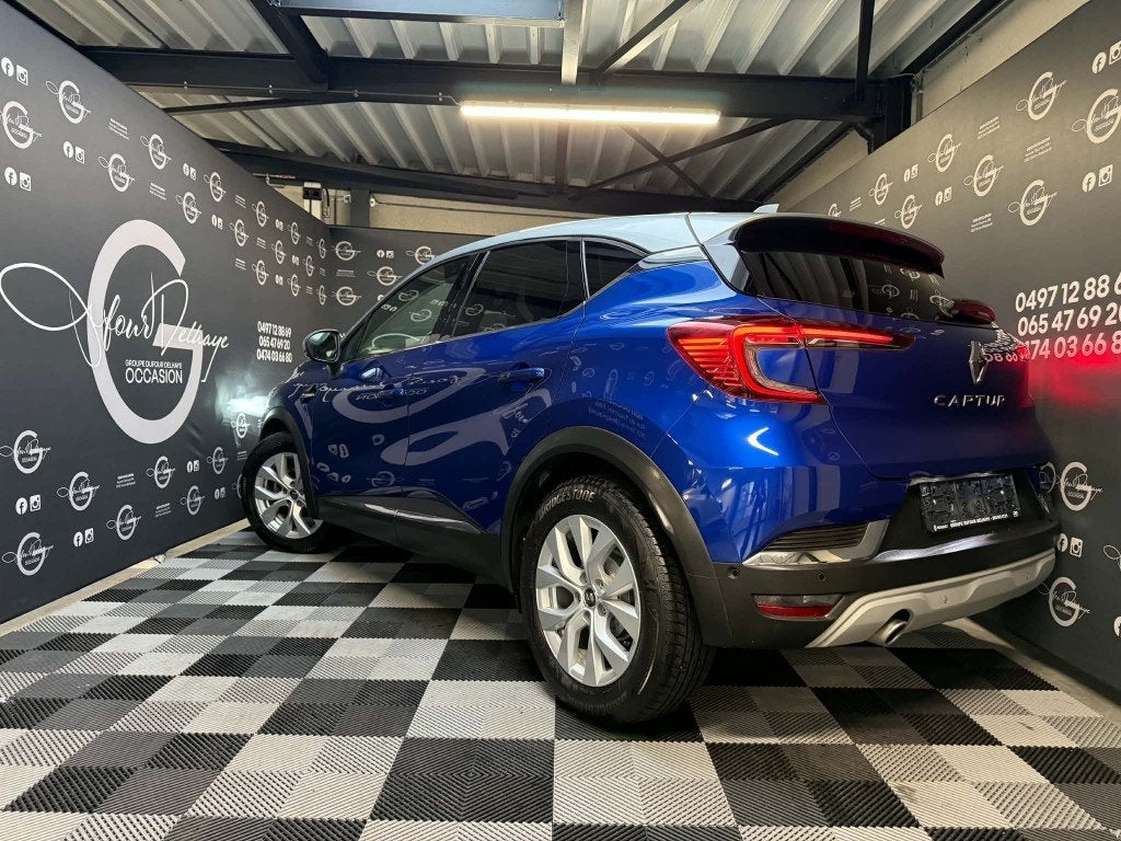 RENAULT CAPTUR, Automaat, Blauw, Leder en Stof, 5 zetels