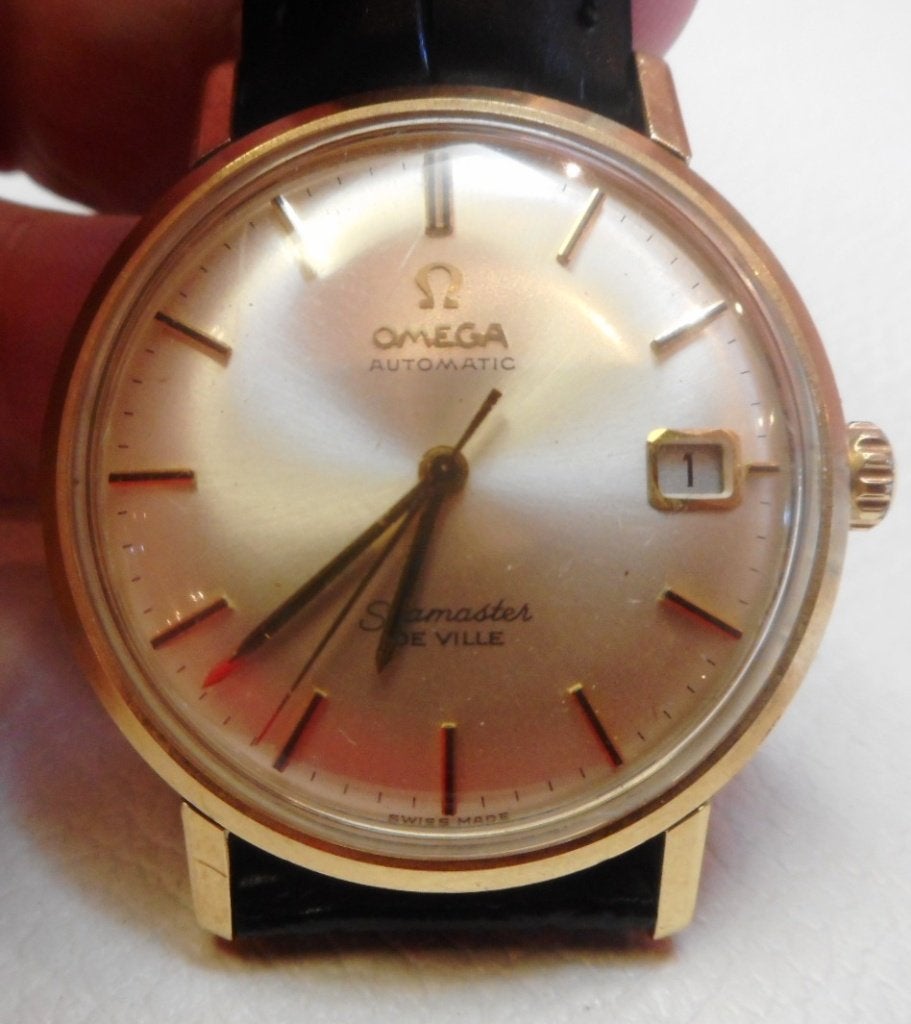 45) Omega Seamaster De Ville or et acier automatique vintage, Handtassen en Accessoires, Edelstenen, Gebruikt, Verzenden