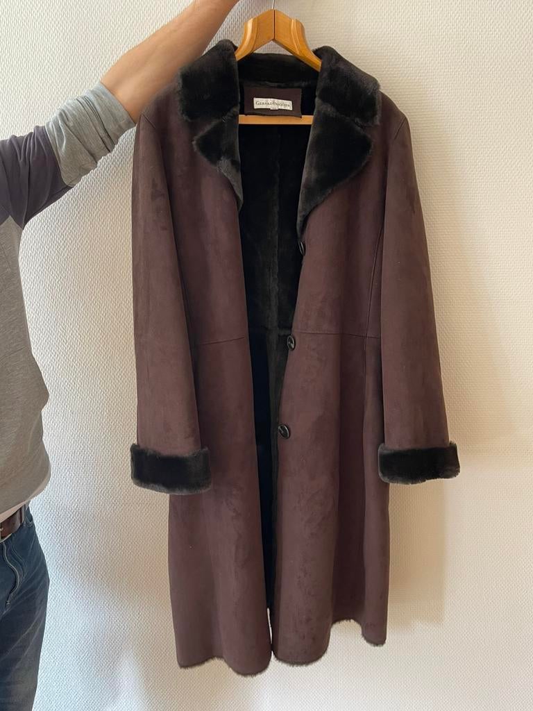 Manteau Gerard Pasquier fourrure, Autre, Taille 46/48 (XL) ou plus grande, Comme neuf, Brun
