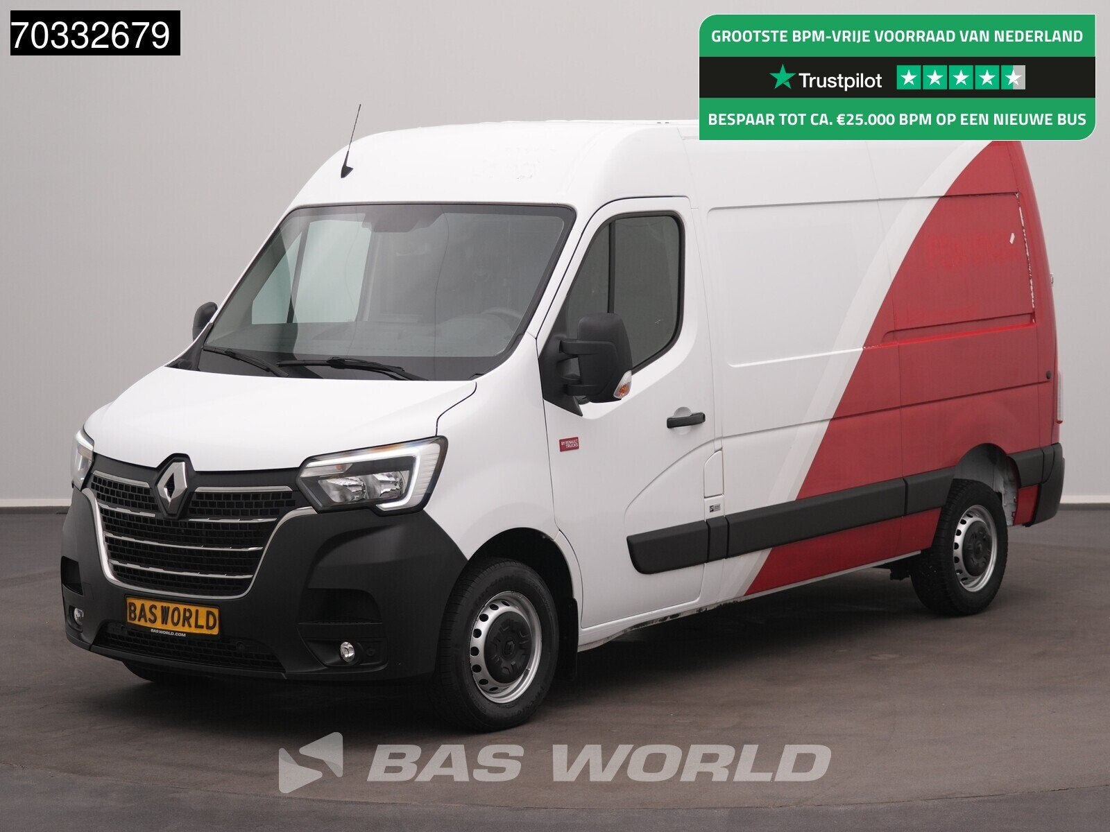 Renault Master 135PK L2H2 LED Airco Cruise Camera Parkeersen, Auto's, Bestelwagens en Lichte vracht, 135 pk, Stof, Gebruikt, Euro 6