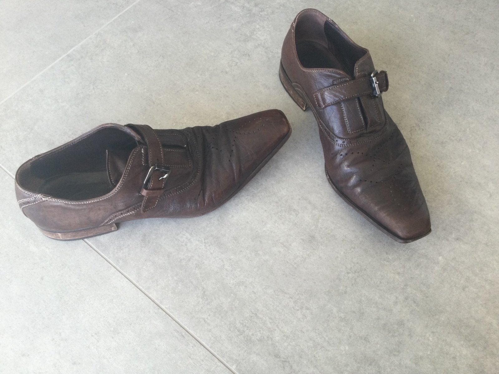 Bruine modieuze herenschoen, Kleding | Heren, Ophalen of Verzenden, Gedragen, Bruin
