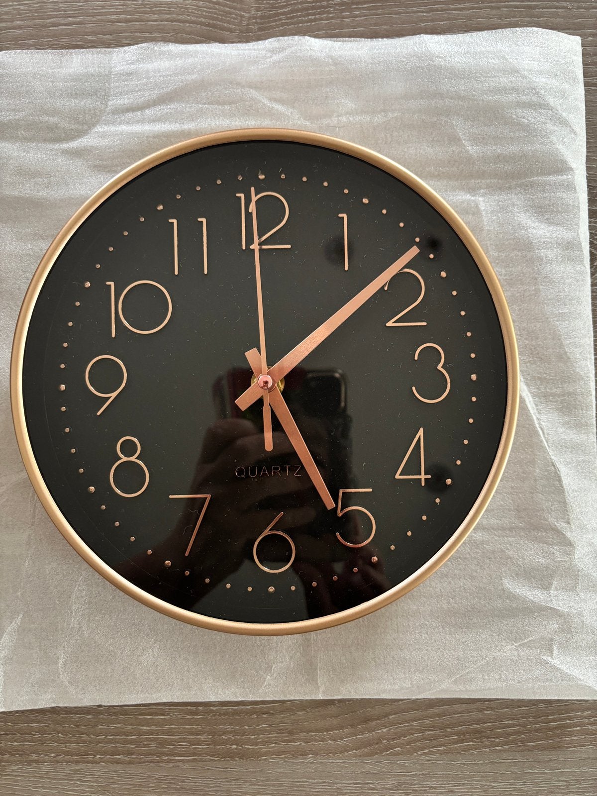 Horloge en or rose, Enlèvement ou Envoi, Neuf, Analogique, Horloge murale