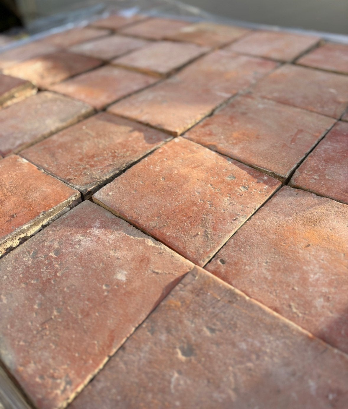Lot Antieke terracotta tegels. Voor info BELLEN 047422070, Ophalen