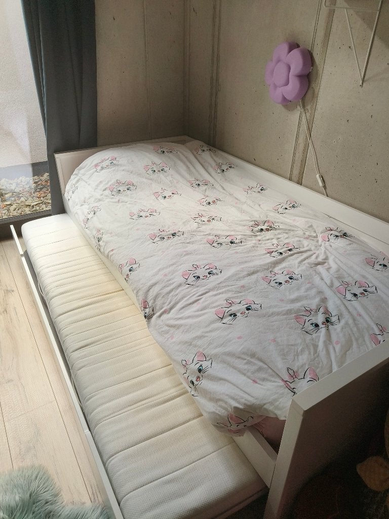 Kinderbed met bedlade, Ophalen, Gebruikt, 90 cm, Eenpersoons
