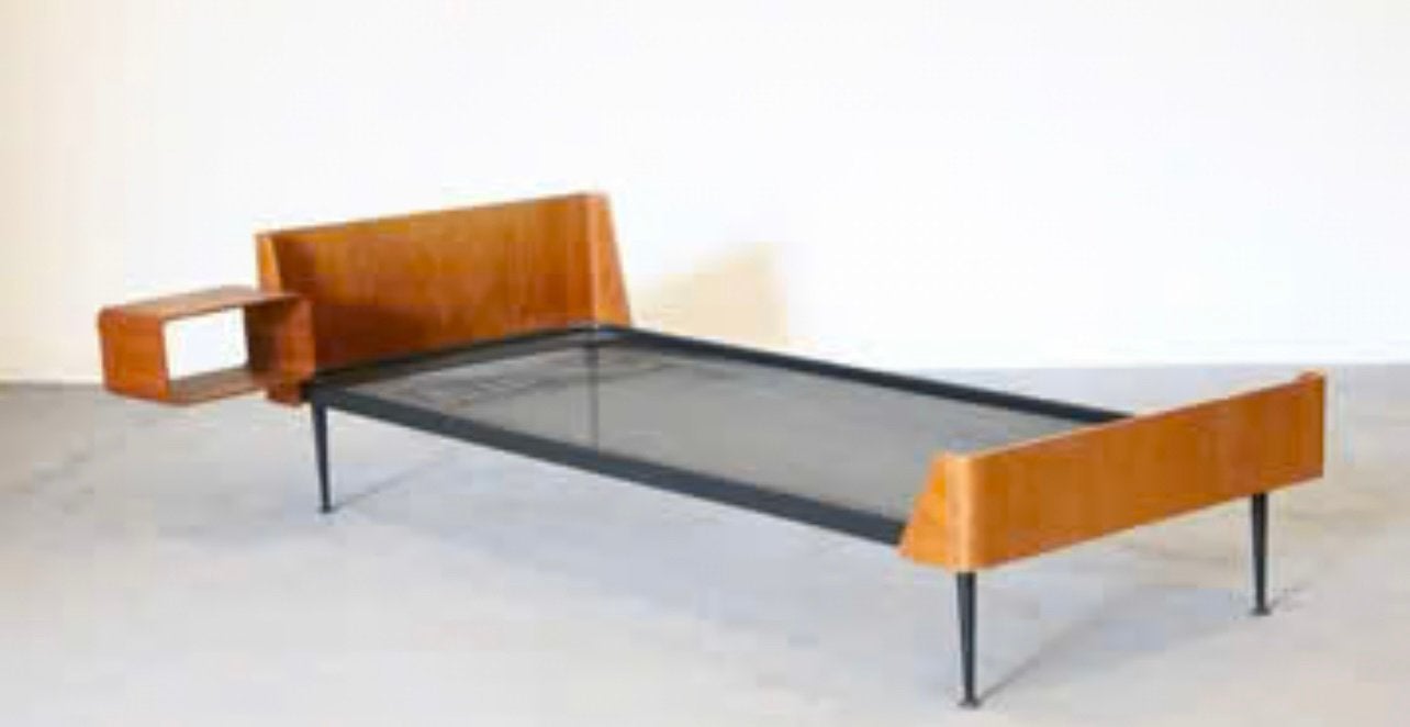 Prachtig Friso Kramer daybed Euroika series Auping, Enlèvement, Utilisé, Une personne, Brun