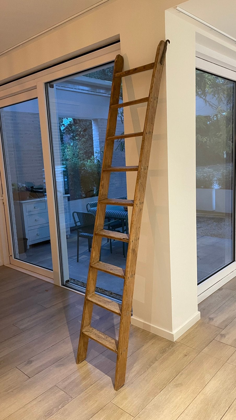 Houten bibliotheekladder, Enlèvement, Utilisé, Échelle, 2 à 4 mètres