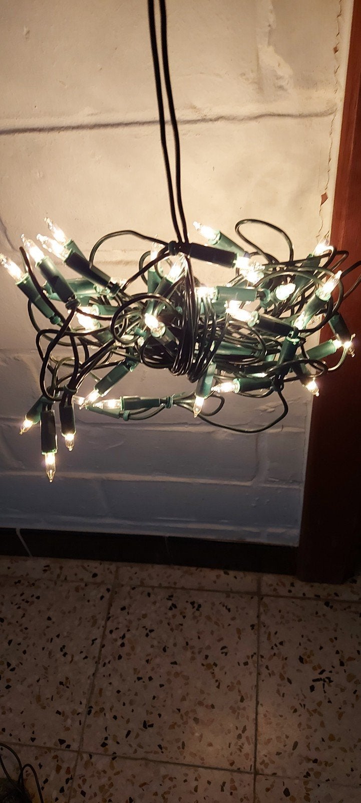 kerstlampjes  jaren 70, Ophalen