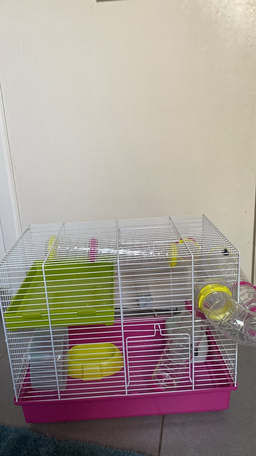 Grande cage pour hamster avec accessoires, Animaux & Accessoires, Enlèvement, Comme neuf, Cage, Hamster