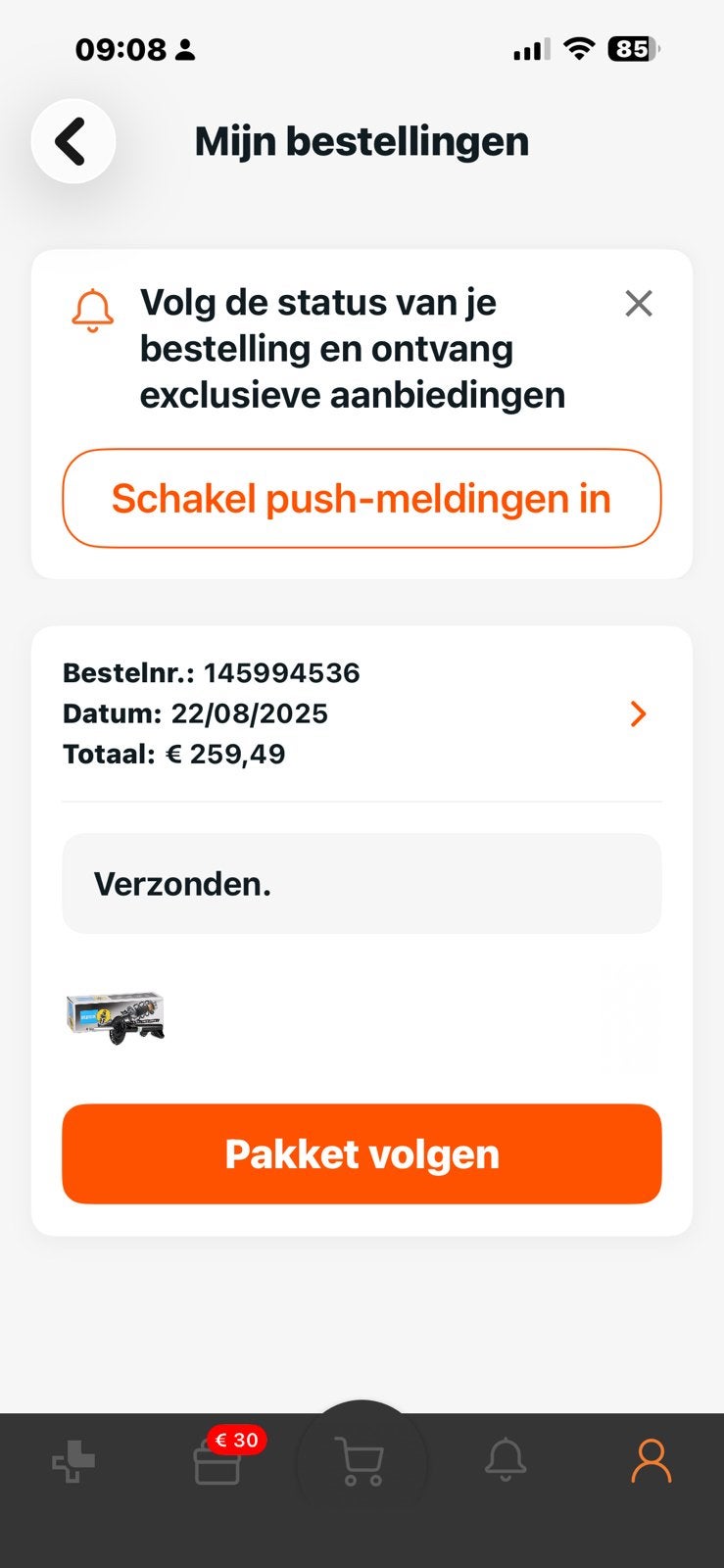 Bilstein schokdempers slk 171