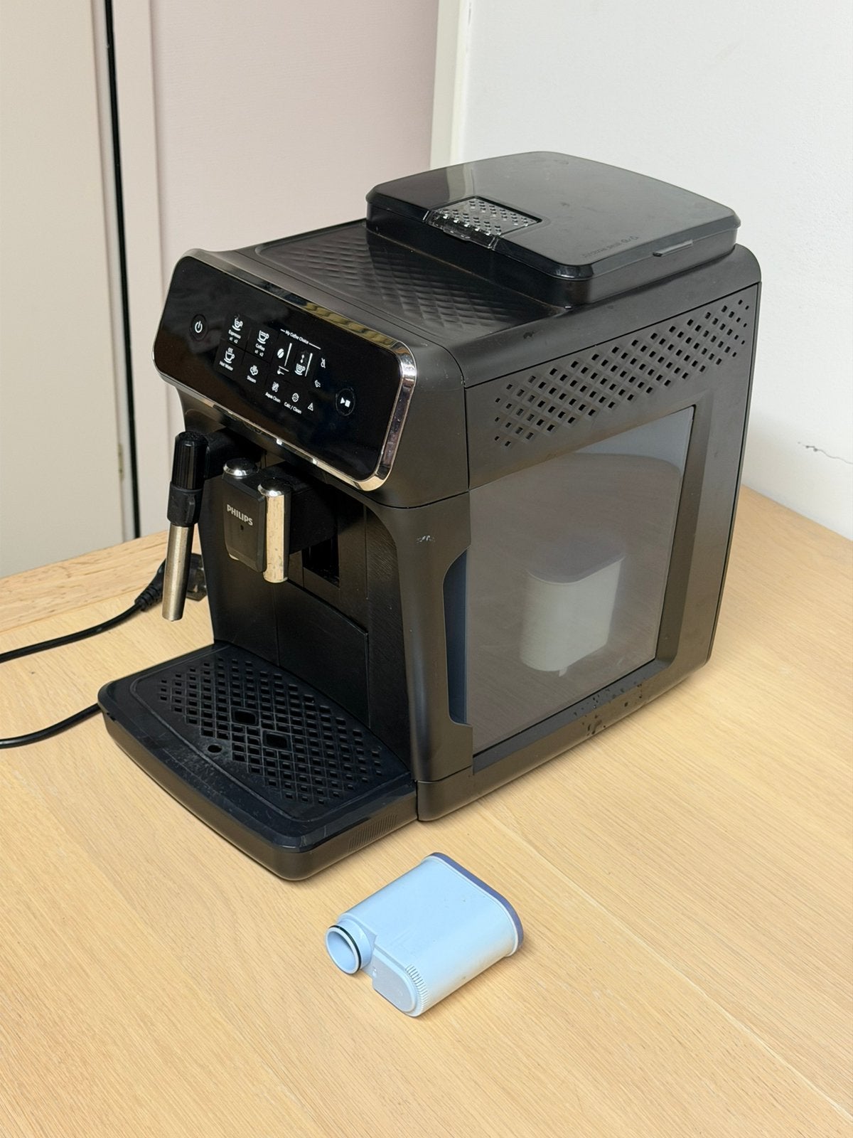 Cafetière Philips 2200 grains + filtres, Electroménager, Cafetières, Enlèvement ou Envoi, Combiné, 4 à 10 tasses, Tuyau à Vapeur