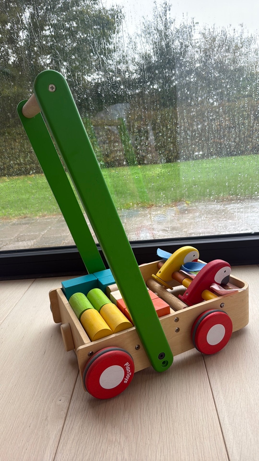 Houten loopwagentje PlanToys, Kinderen en Baby's, Ophalen, Gebruikt