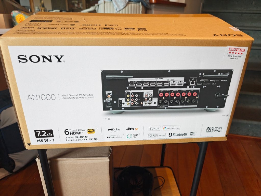 Sony TA-AN1000 – 7.2-kanaals 8K AV-versterker – compleet, Audio, Tv en Foto, Ophalen, Zo goed als nieuw, Sony, 120 watt of meer