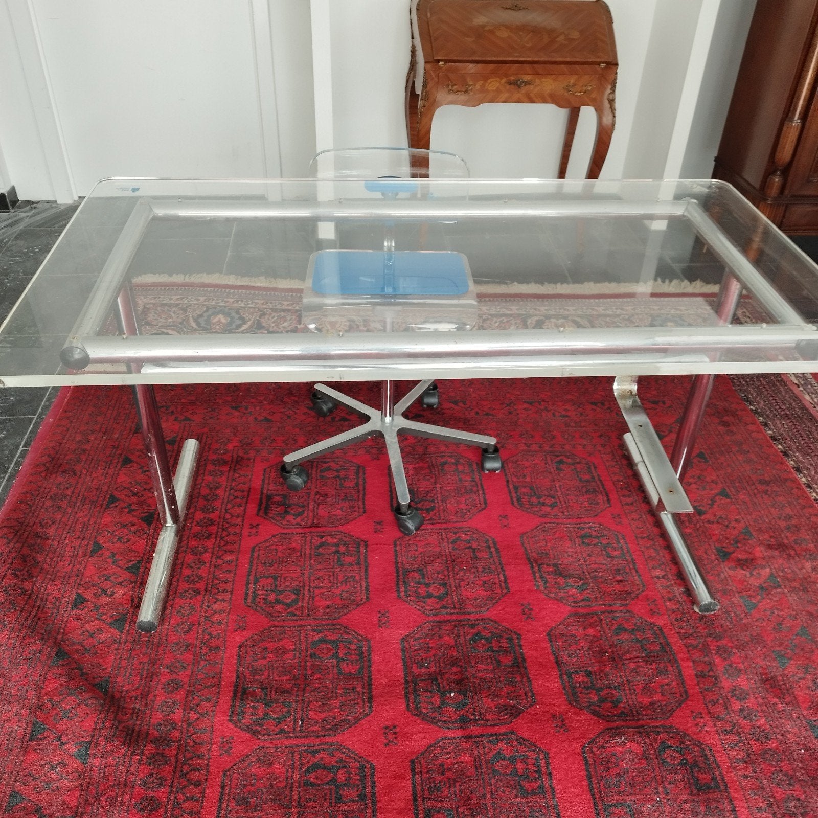 table et chaise plexy, Huis en Inrichting, Tafels | Salontafels, Ophalen