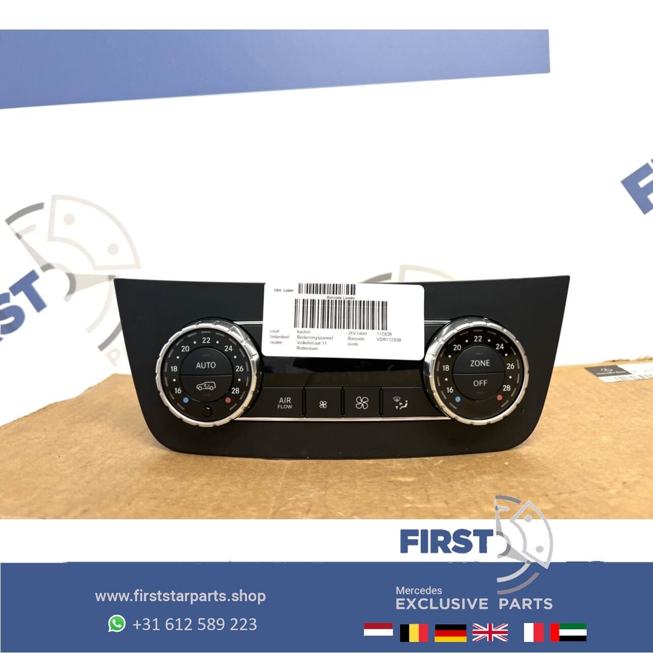 A1669000306 Mercedes CLIMATE CONTROL SCHAKELAAR W166 GLE X16, Utilisé, -, -, Enlèvement ou Envoi