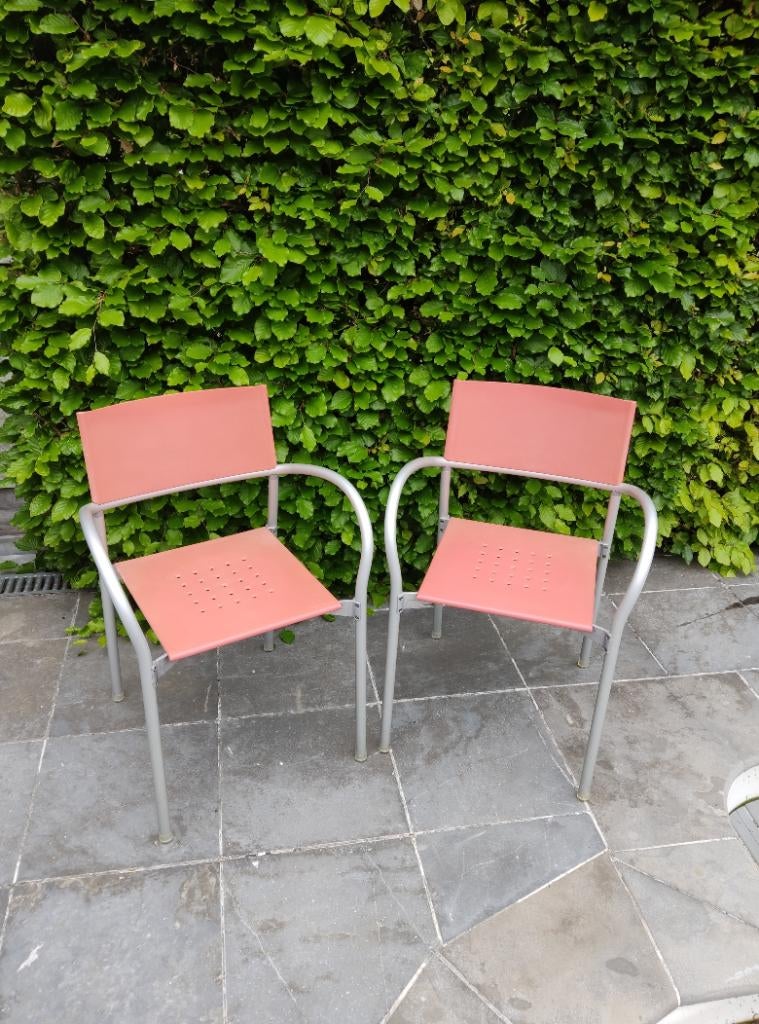 Design stoel 'Segis Breeze', Maison & Meubles, Chaises, Utilisé, Deux, Synthétique, Métal, Autres couleurs, Enlèvement
