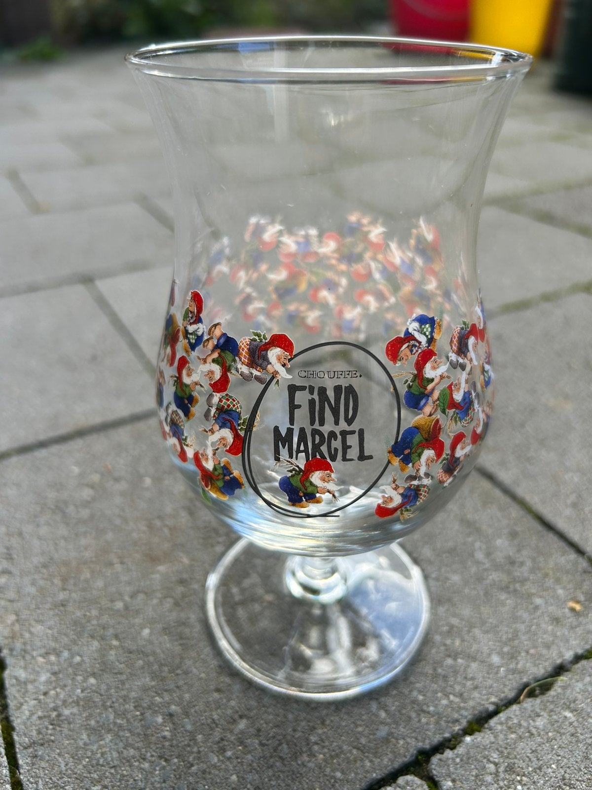 Find Marcel Chouffe glas, Ophalen of Verzenden, Nieuw