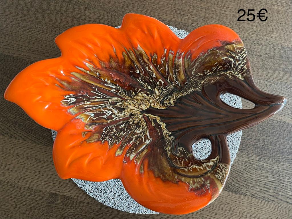 Plat / coupe de fruits en céramique Vallauris, Enlèvement