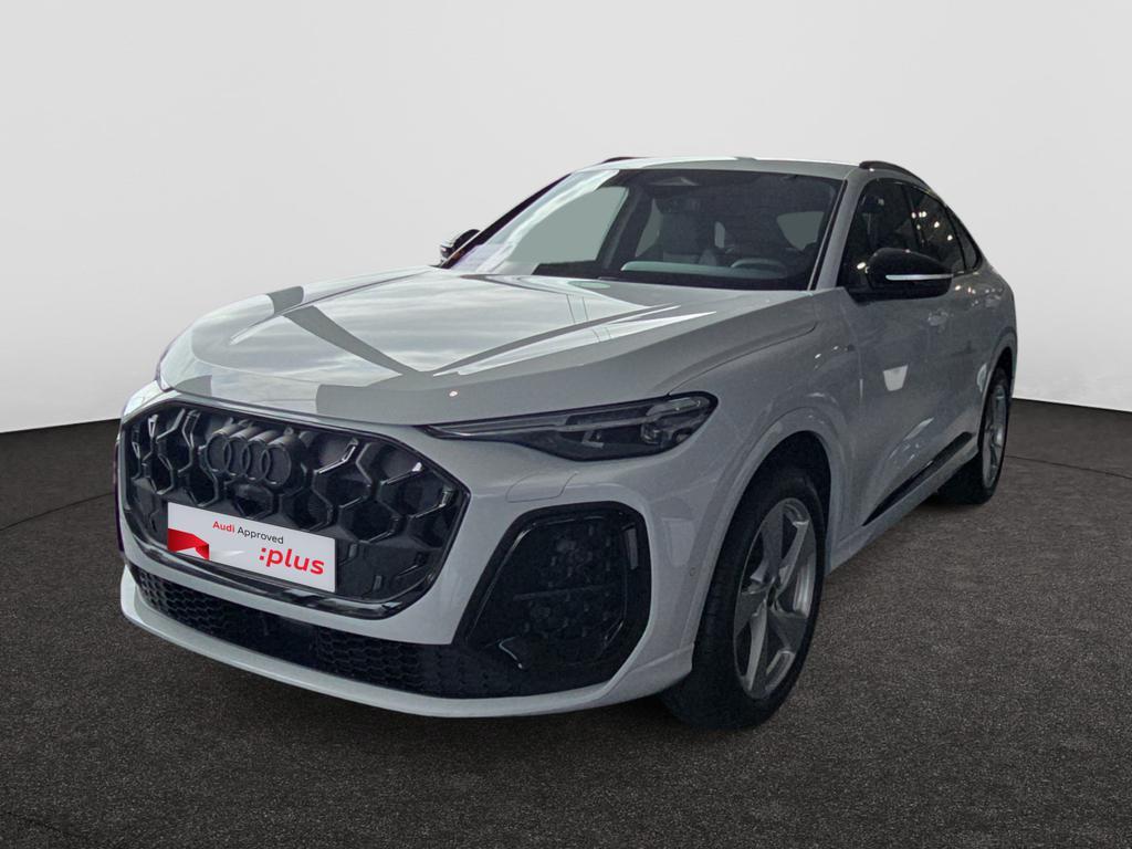 Audi Q5 Sportback Q5 Sportback 2.0 TFSI Quattro S line S tro, Auto's, Automaat, Q5, Wit, Lederen bekleding