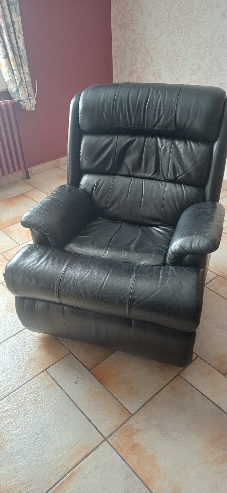 Fauteuil relax à saisir, 75 à 100 cm, Enlèvement, Utilisé, Cuir