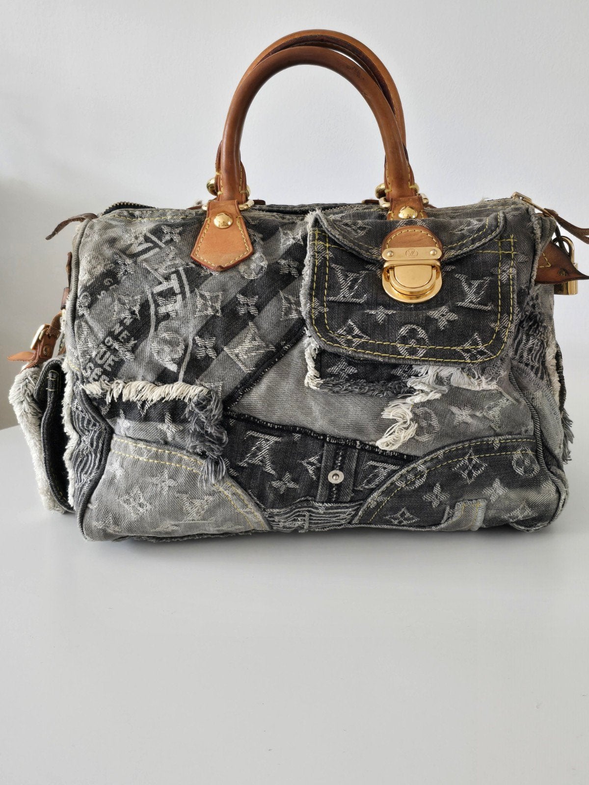 Louis Vuitton Speedy 30 lappendeken, Handtassen en Accessoires, Tassen | Damestassen, Ophalen of Verzenden, Zwart, Handtas