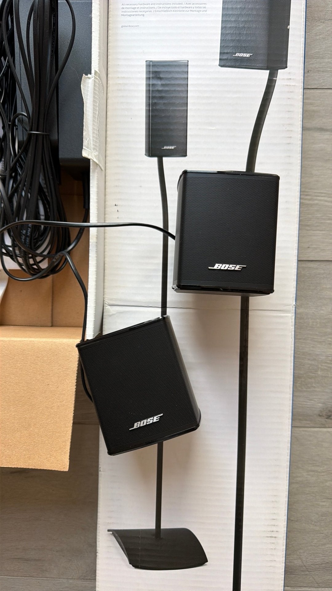 Bose surround speakers met vloer staanders UFS-20, Audio, Tv en Foto, Home Cinema-sets, Ophalen, Zo goed als nieuw