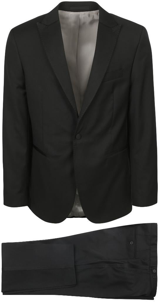Smoking Suitable New York, Kleding | Heren, Ophalen of Verzenden, Zo goed als nieuw, Zwart, Trouwpak