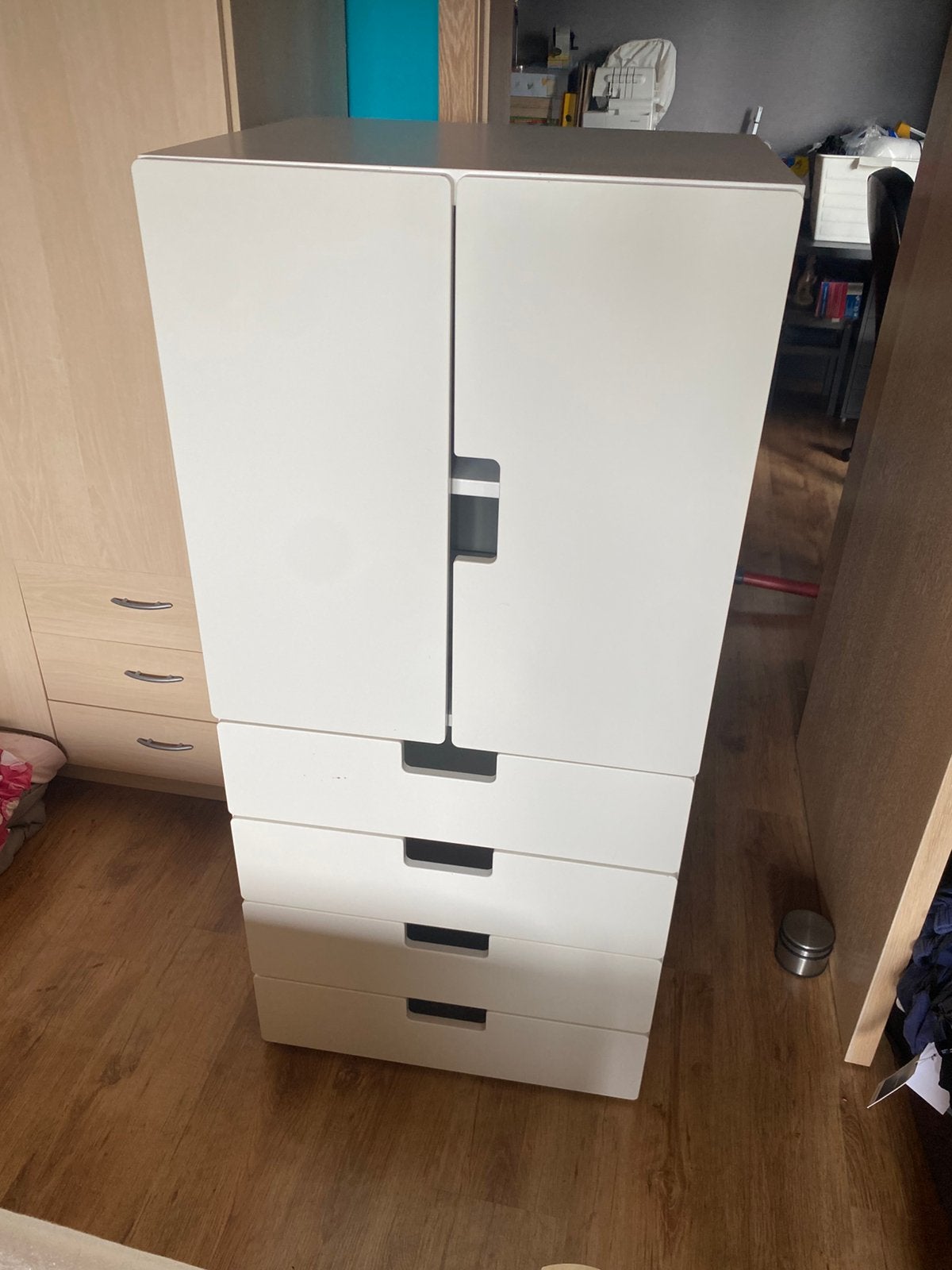 Witte kast, Ophalen, Meerdere deuren, 50 tot 100 cm, Zo goed als nieuw