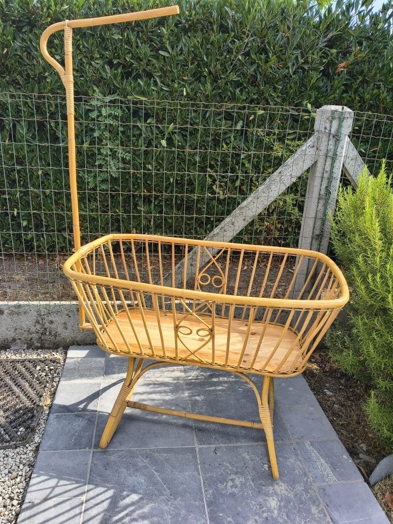 Bamboe wieg, Kinderen en Baby's, Babywiegjes en Ledikanten, Ophalen, Gebruikt, Wieg