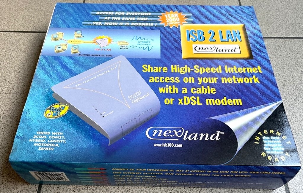 Router Nexland ISB 2 LAN, Computers en Software, Routers en Modems, Ophalen of Verzenden, Zo goed als nieuw, Router, NEXLAND