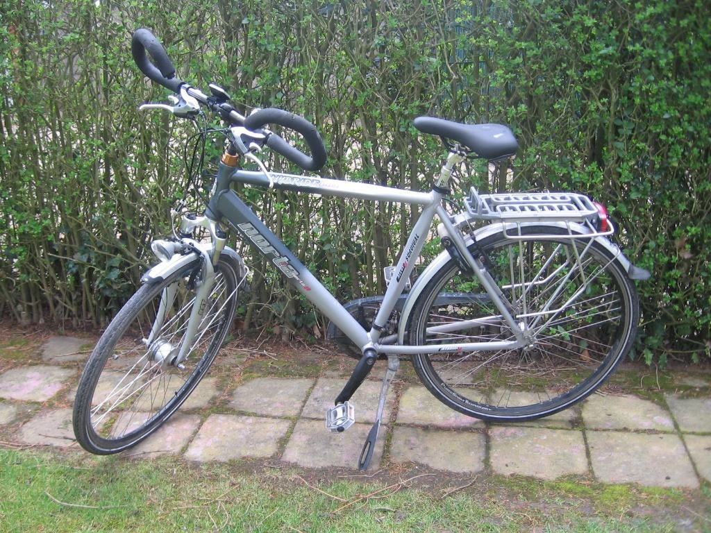28 inch Norta hybride fiets , vlinderstuur 24 versnellingen, Fietsen en Brommers, Gebruikt, Versnellingen, 53 tot 57 cm, Ophalen