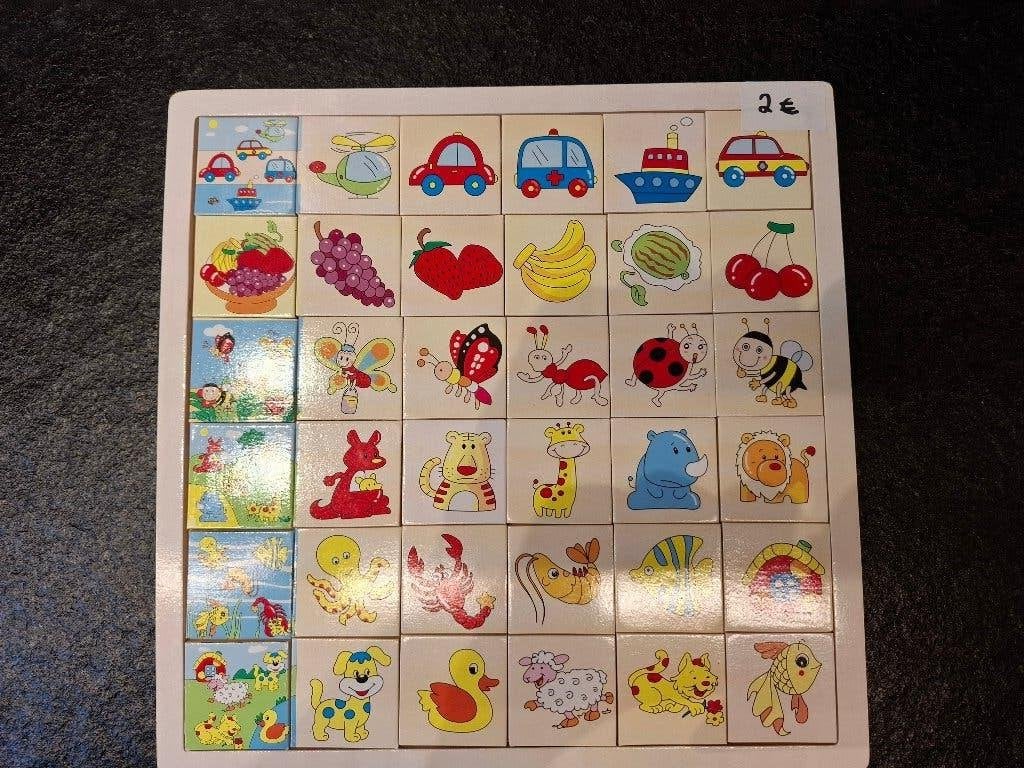 Houten puzzelspel, Ophalen, Gebruikt, 10 tot 50 stukjes, Van hout