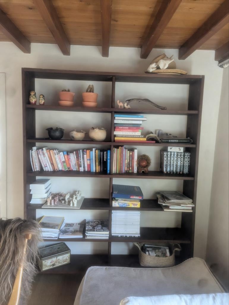 Boekenkast vintage massief hout, Huis en Inrichting, Ophalen