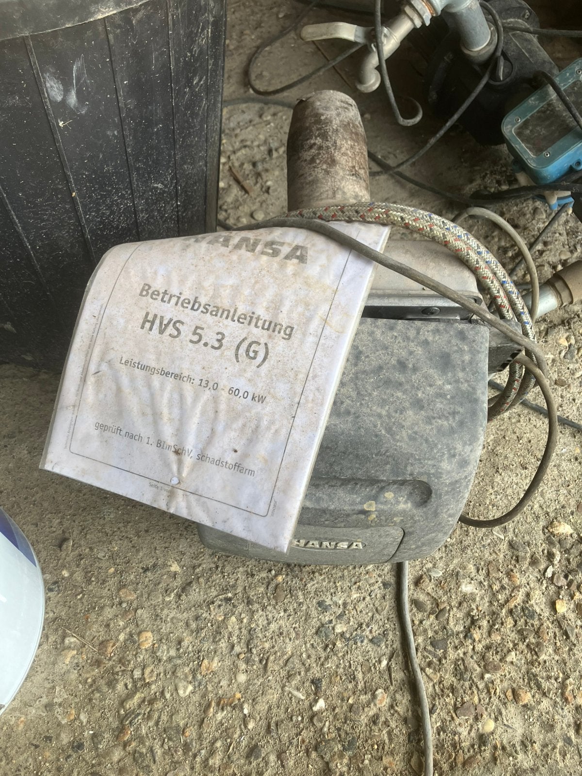 Brander van mazoutketel, Ophalen, Gebruikt