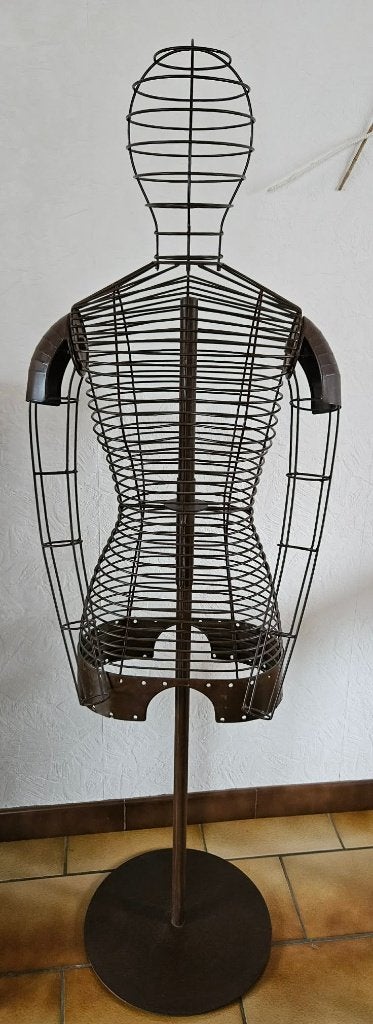 Superbe mannequin cage en métal décoration, Enlèvement, Comme neuf, Métal