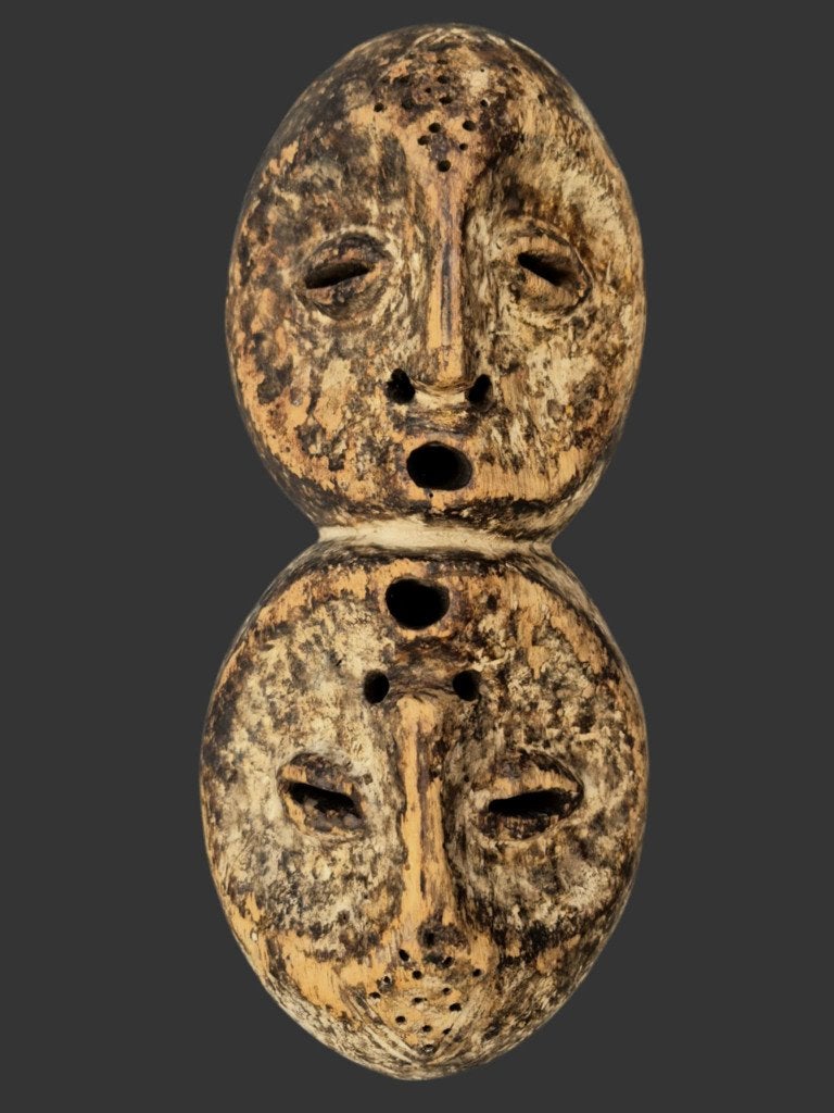 Lega-masker van 39 cm uit Congo, Ophalen, Masker
