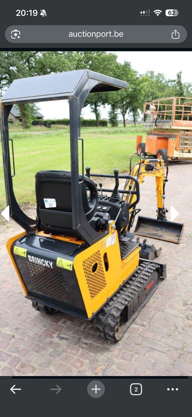 Minigraver, Zakelijke goederen, Machines en Bouw | Kranen en Graafmachines, Ophalen, Graafmachine