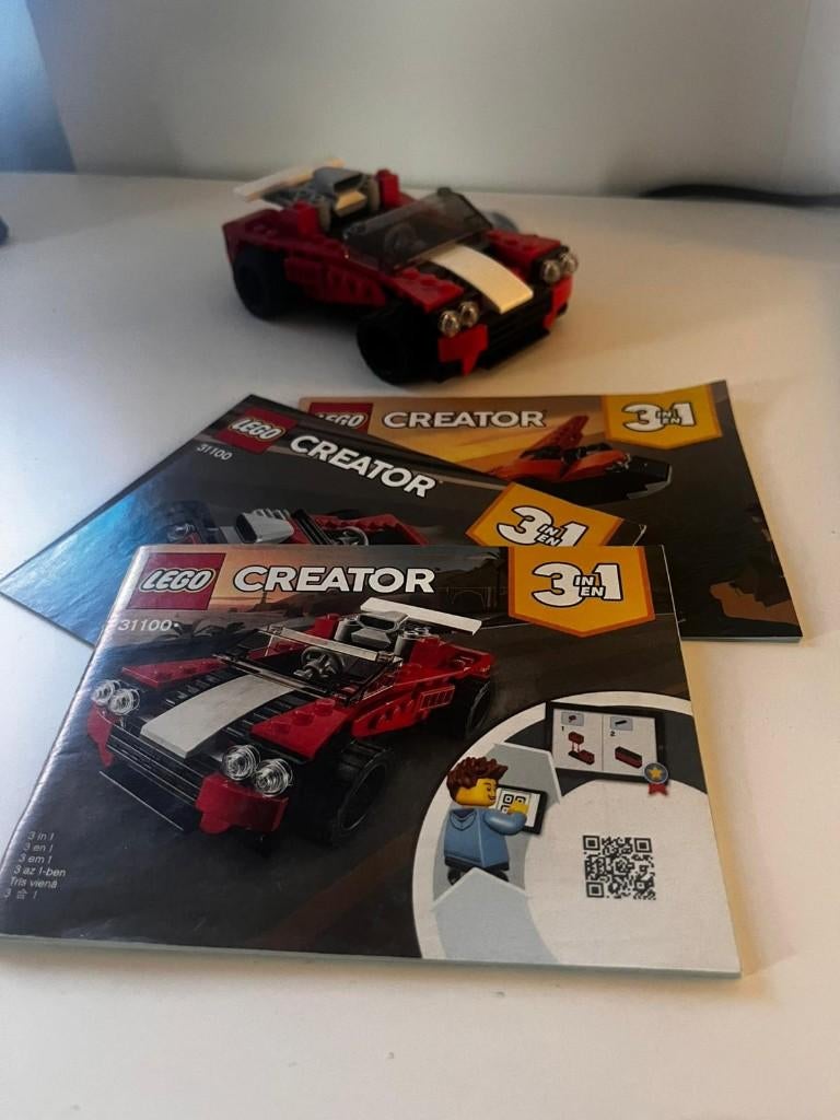 31100 — Voiture de sport LEGO Creator, Lego, Ensemble complet, Instructions incluses, Comme neuf