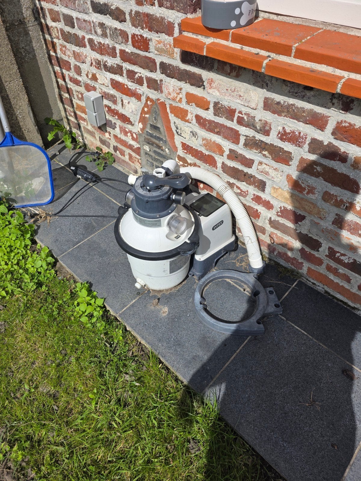 Zandfilterpomp met zandfilter., Ophalen