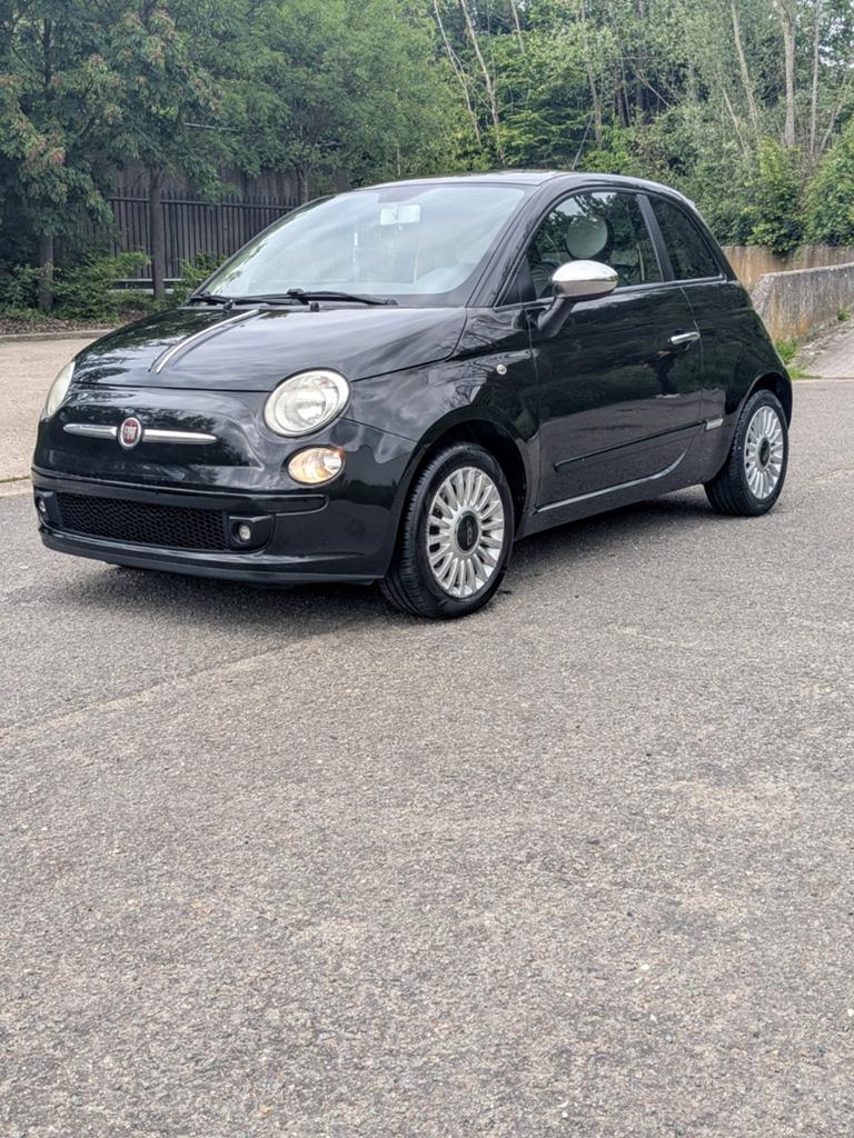 Fiat 500. 1.2 benzine A/C. Gekeurd v/v, Auto's, Voorwielaandrijving, 1242 cc, 4 cilinders, Zwart