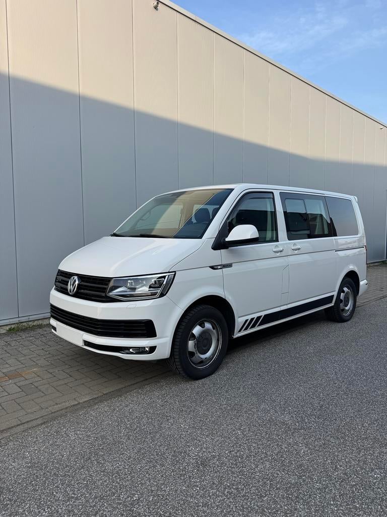 VW T6 Bulli 4x4 DSG, cabine double, utilitaire léger, 6 pl., Autos, Diesel, Automatique, Particulier, Tissu