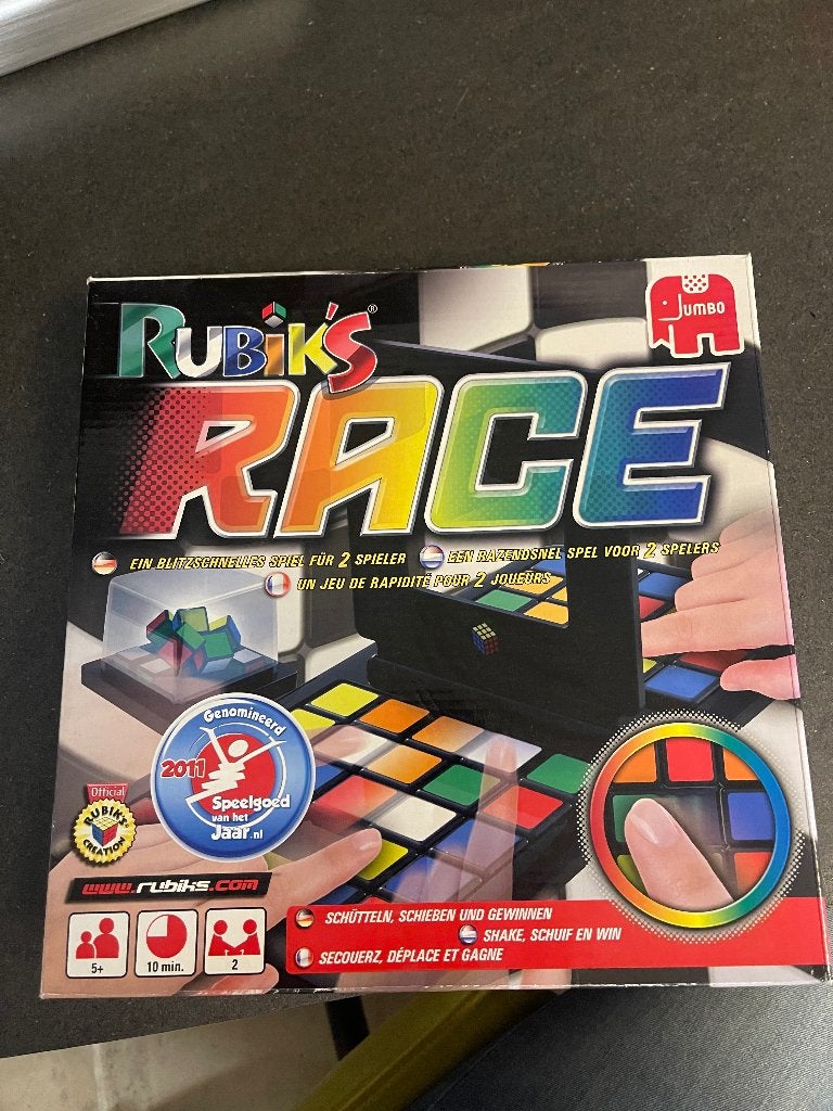 Bordspel: Rubik's race, Vijf spelers of meer, Ophalen of Verzenden, Nieuw, Reiner Knizia
