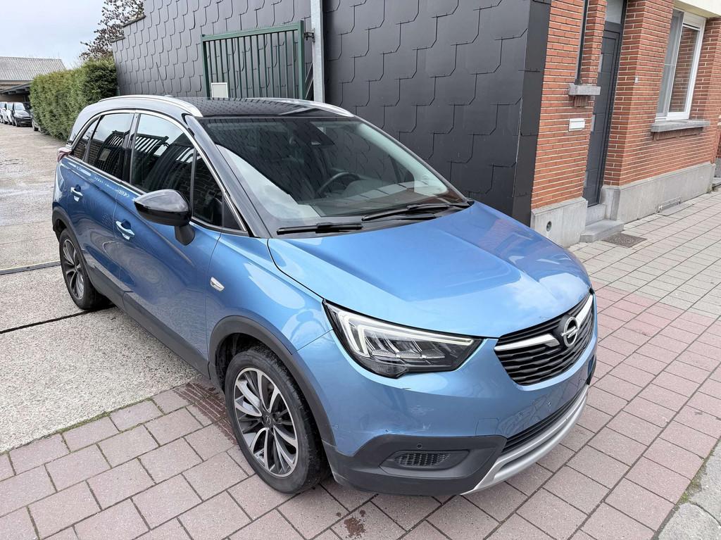 Opel Crossland X 1.2 Turbo EDITION INNOVATION, Auto's, Opel, Stof, Gebruikt, Blauw, Multifunctioneel stuurwiel