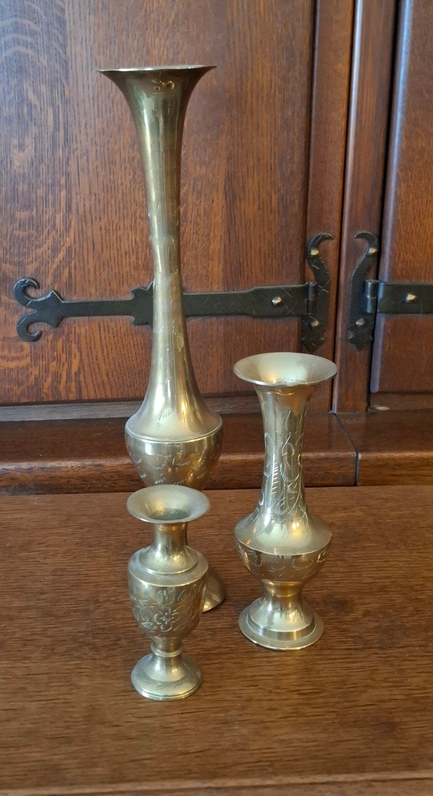 3 vintage koperen vazen, Ophalen