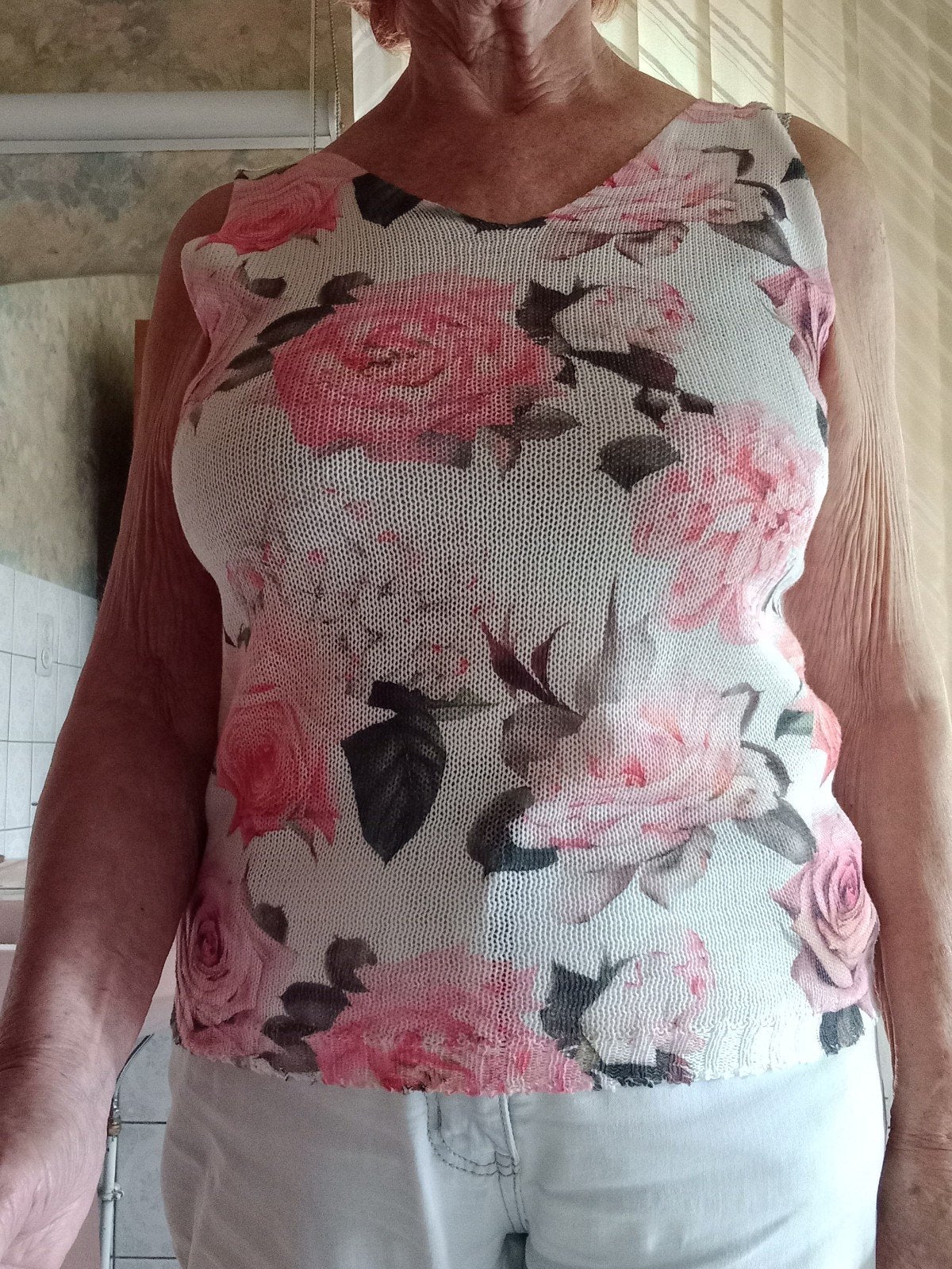 heel mooie blouse, onberispelijk., Kleding | Dames, Ophalen of Verzenden, Zo goed als nieuw, Maat 38/40 (M)