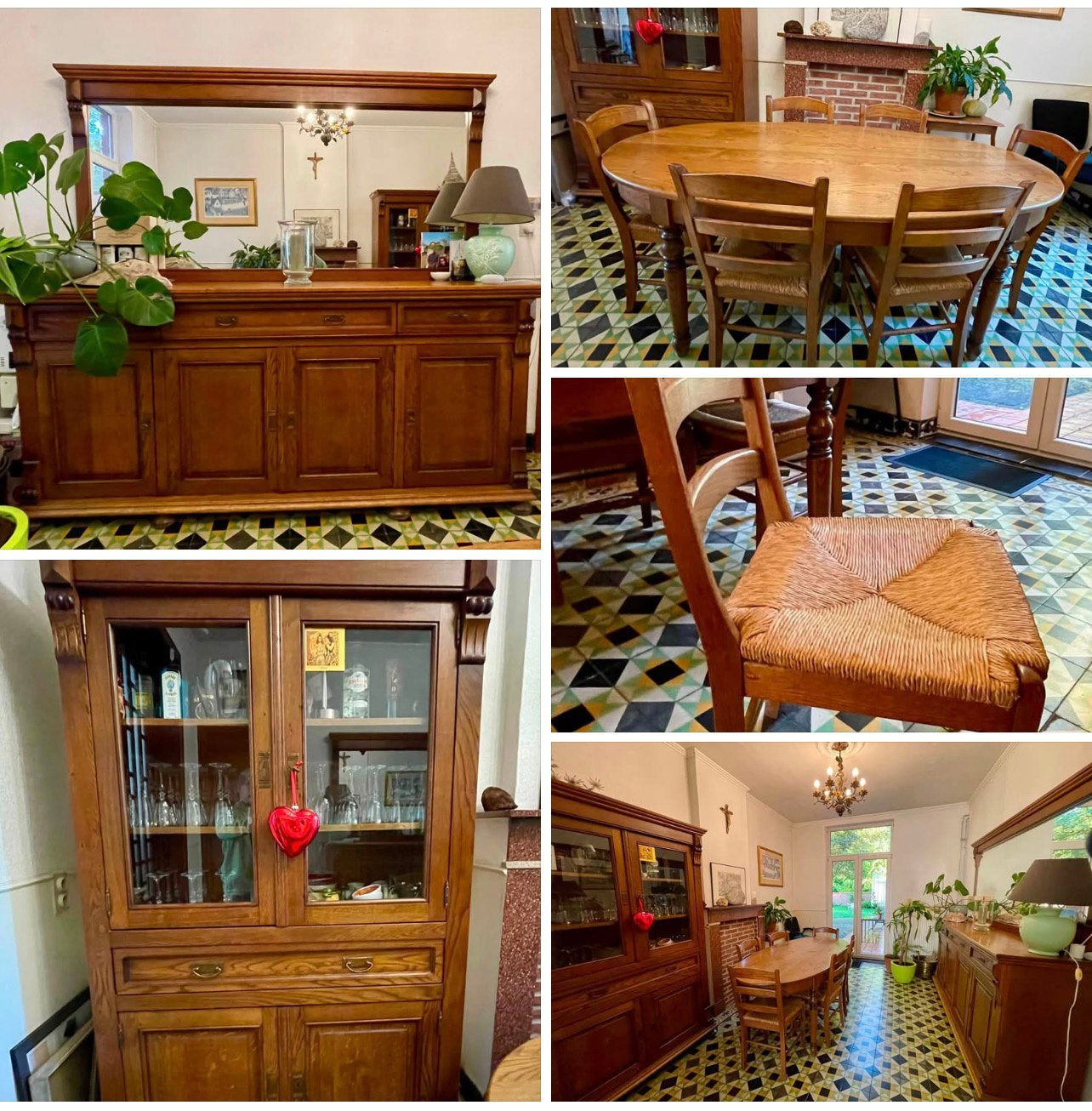 Salle à manger en chêne à vendre, Maison & Meubles, Enlèvement, Comme neuf