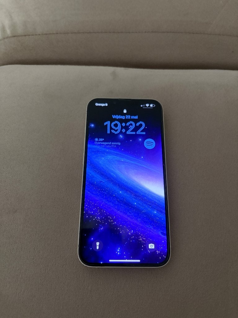 Iphone 14 128gb + opladerdraad, Télécoms, Téléphonie mobile | Apple iPhone, Avec simlock (verrouillage SIM), 128 GB, 77 %, Enlèvement