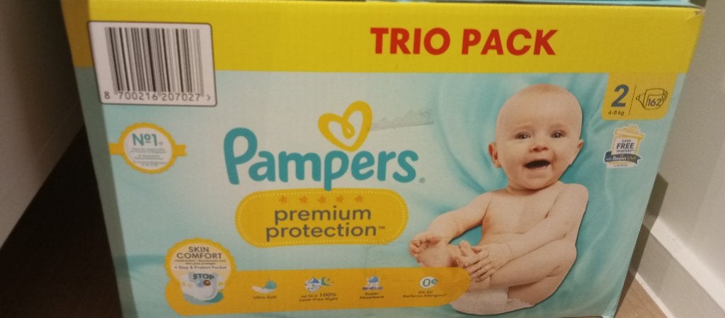 Pampers premium protection maat 2-162stuks per doos, Kinderen en Baby's, Ophalen, Nieuw, Overige typen