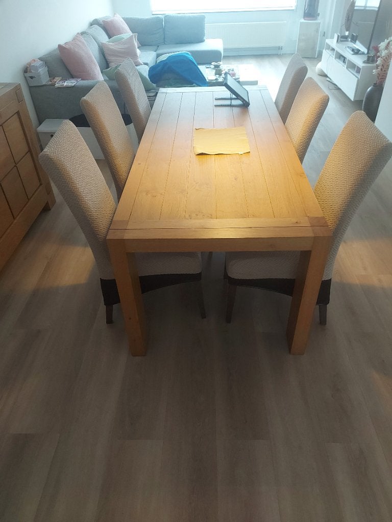 6stoelen met 6 covers, Ophalen, Gebruikt, Bruin, Vijf, Zes of meer stoelen