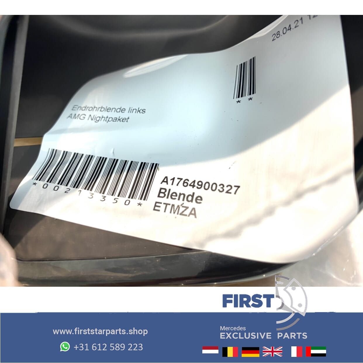 W176 A45 W117 CLA45 W156 GLA45 AMG UITLAAT SIERSTUK ZWART LI, Auto-onderdelen, Gebruikt, -, Ophalen of Verzenden, -