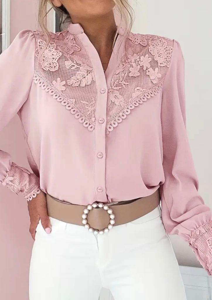 Blouse lichtroze, Kleding | Dames, Blouses en Tunieken, Ophalen of Verzenden, Nieuw, Maat 36 (S), Roze